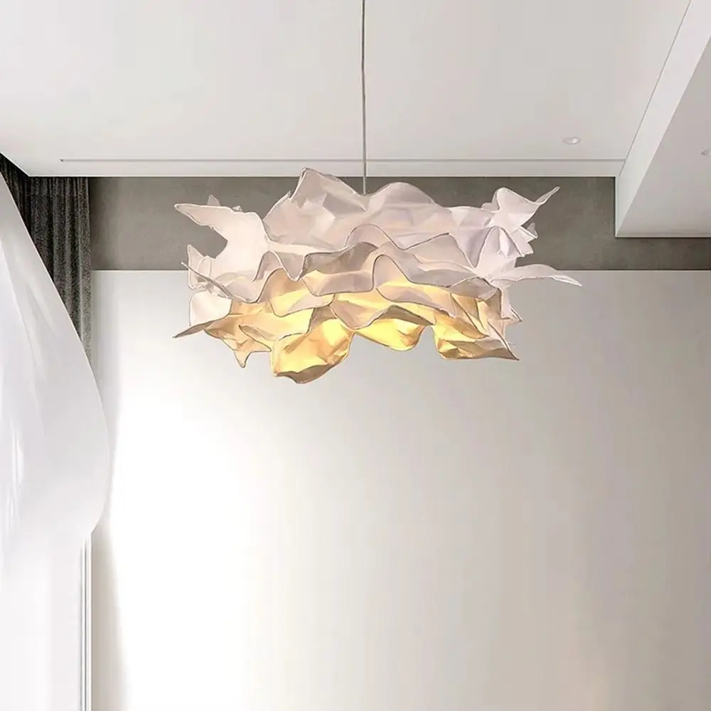 Ins Art DIY Cloud Lampshade Paper-based Natural Light Paper Lampshade Creative Design Artistic Simple Lampshade Home Decor