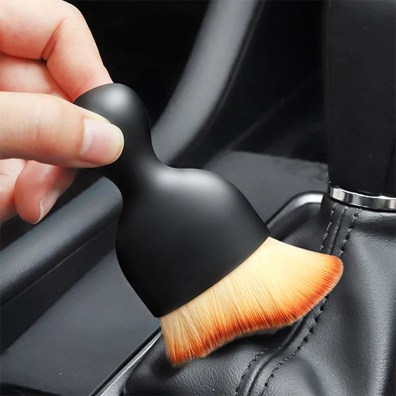 1/2Pcs Car Interior Cleaning Brush Soft Bristle Air Conditioner Air Outlet Car Crevice Dust Removal Artifact Brush Car Detailing