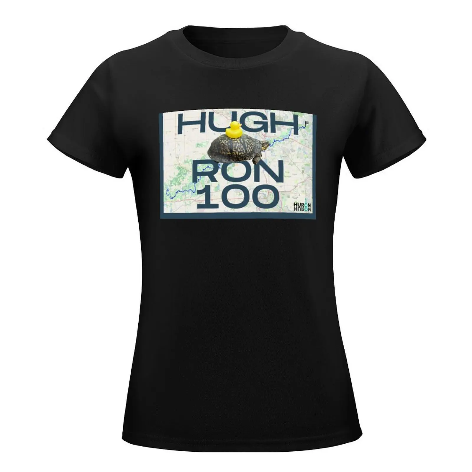 Hugh Ron 100 T-Shirt graphics cute clothes oversized workout shirts for Women