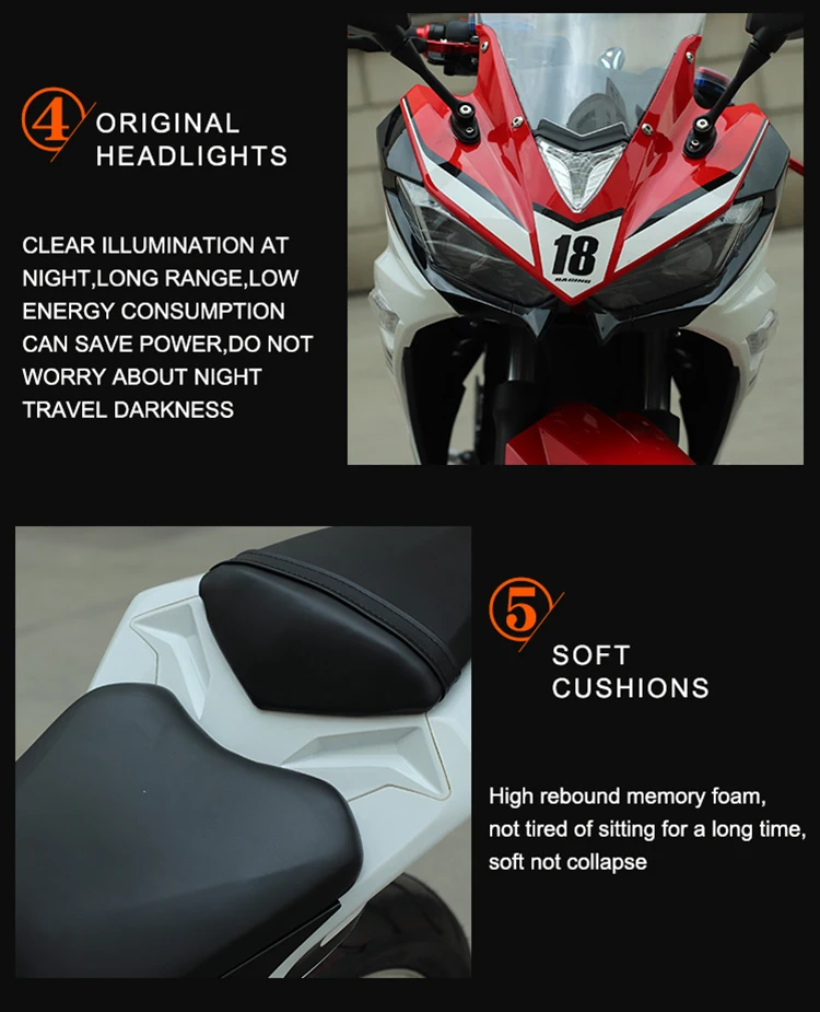 كاليكو ماركة 72 فولت 105Ah 12000 واط بطارية ليثيوم عالية السرعة سكوتر بموتور كهربائي دراجة نارية جبلية على الطرق الوعرة مركبة #6