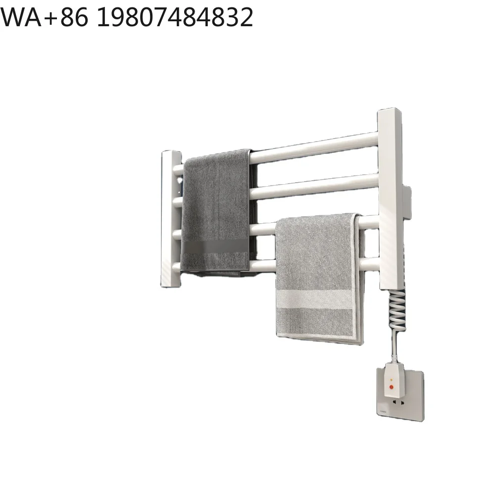 Rotatable Intelligent Constant Warm Towel Shelf Timing Drying Rail SUS304 Stainless Steel Bathroom Kitchen Multi Scene