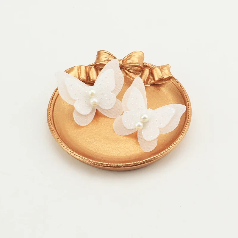 1 Pair Fashion Bowtie Flower Lace Shoelaces Buckle Shoes Charms Pearl Rhinestone Shoelace Decoration Shoe Accessoriess for Woman