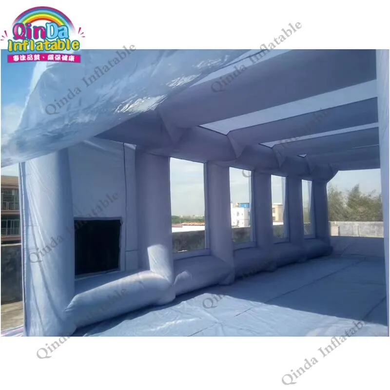 Long Working Life Mobile Folding Paint Booth For Sale Inflatable Spray Paint Booth With Free Air Blowers And Filters