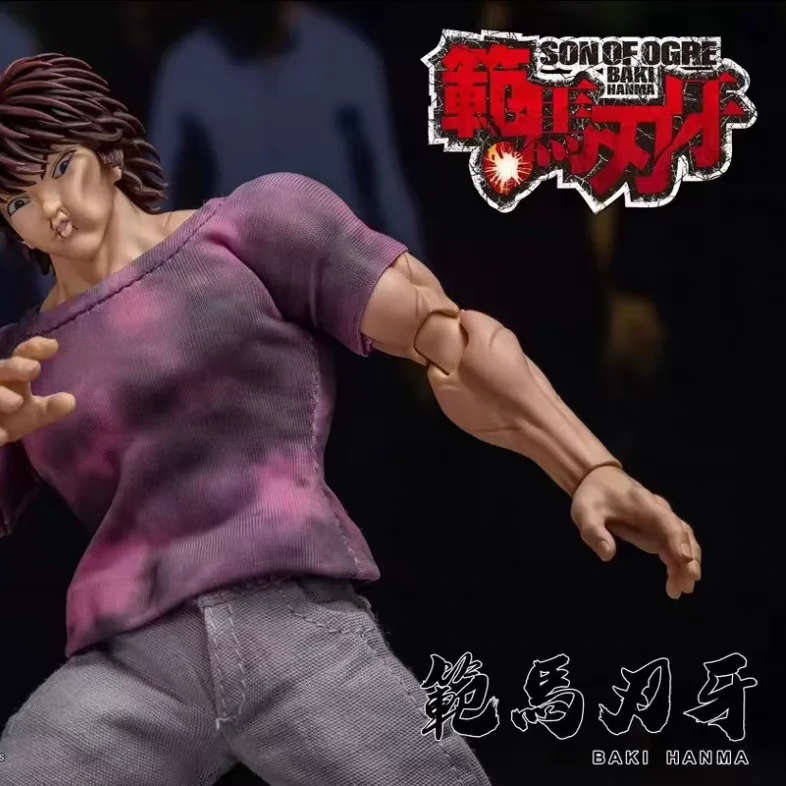 1/12 escala anime baki hanma oni figura de ação homem real montagem modelo estatueta escritório decoração ornamentos coletar presente