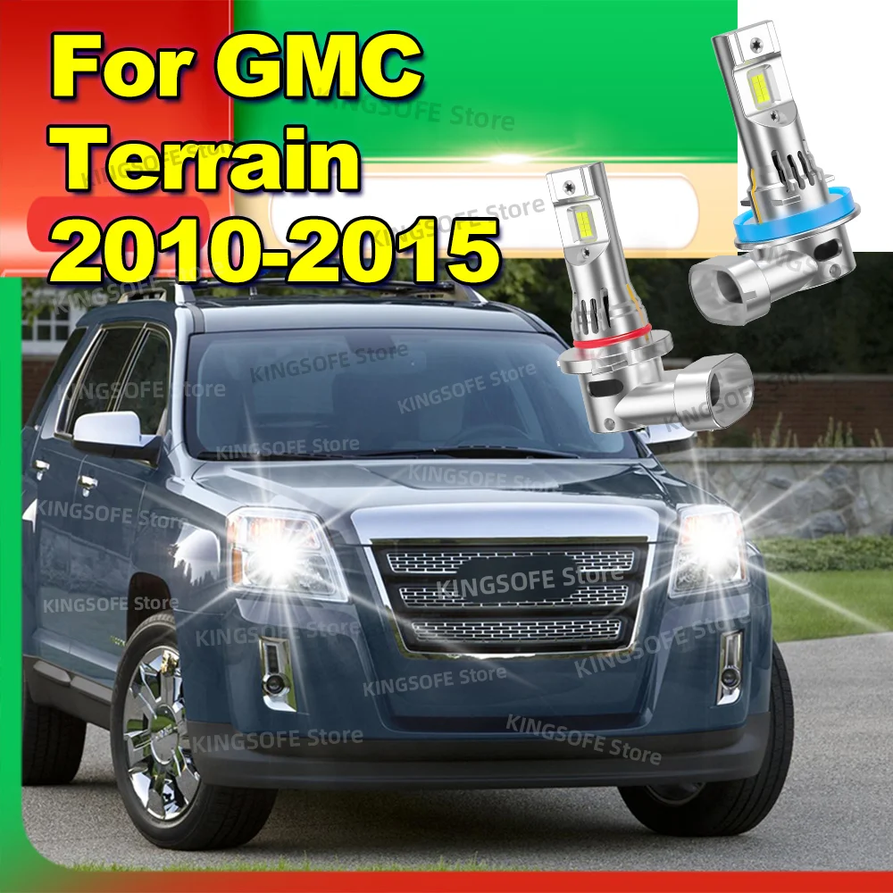 

2/4Pcs Car Headlight LED Bulb Canbus Turbo Lamp 50000LM For GMC Terrain 2010 2011 2012 2013 2014 2015