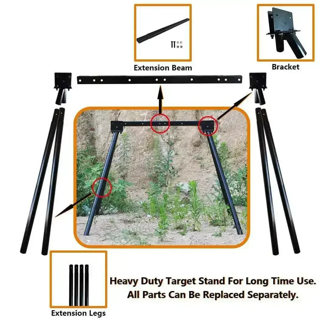 مصنع الصلب الهدف حامل AR500 اطلاق النار نظام الهدف مجموعة كاملة