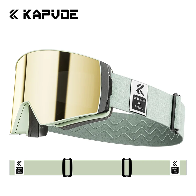 

Kapvoe UV400 цветные лыжные очки с защитой от запотевания с магнитными линзами, зимние лыжи, сноубордические очки для снегоходов