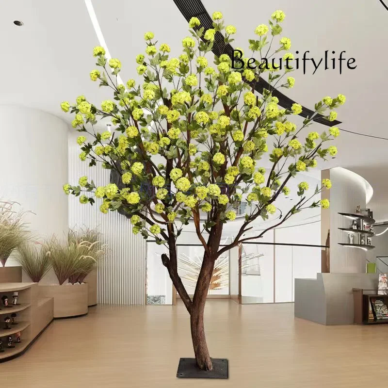 Simulated  fake tree large plant cherry blossom peach blossom indoor  wedding happiness tree decoration customization fashion