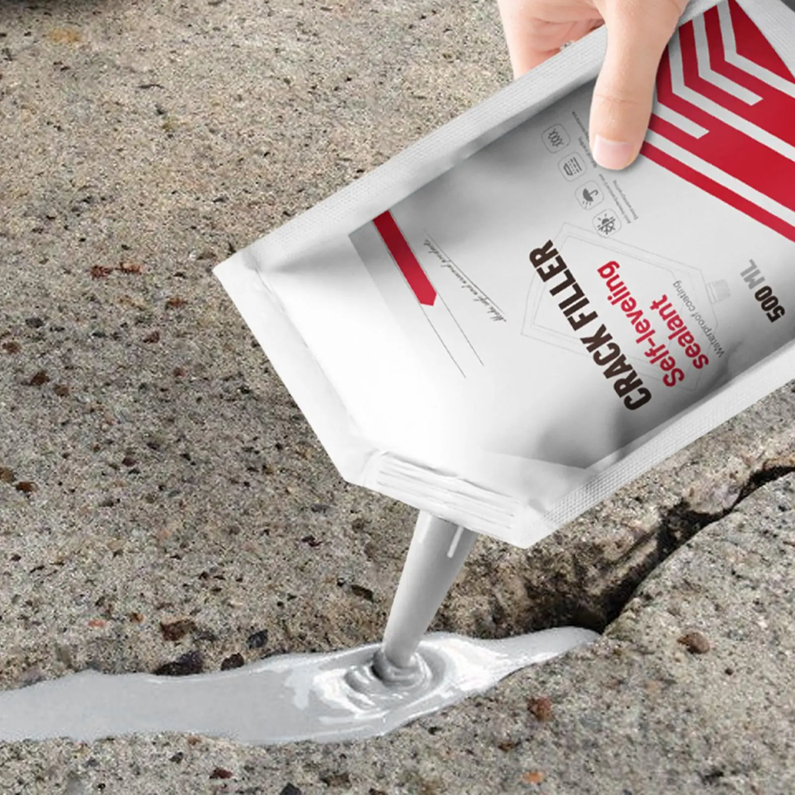 500ml Waterproof Quick-Drying Concrete Crack Filler Sealant Adhesive Filling Concrete Patch For Garage Floor Kitchen Leak Corner