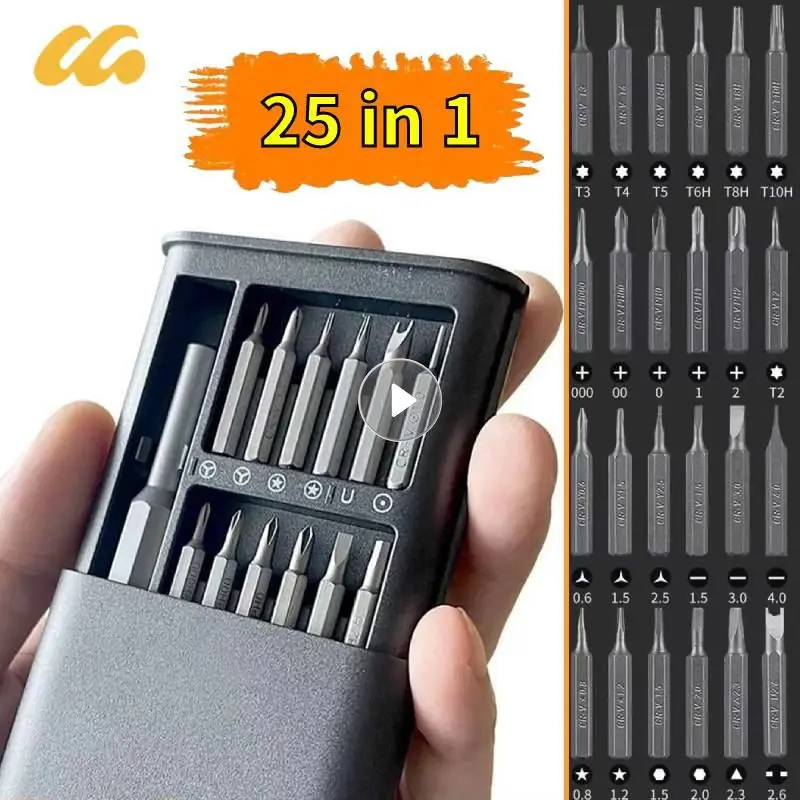 precision screwdriver conjunto for phone pc repair kit bits magneticos mini chave de fenda para oculos e relogio ferramentas 25 em 1 01