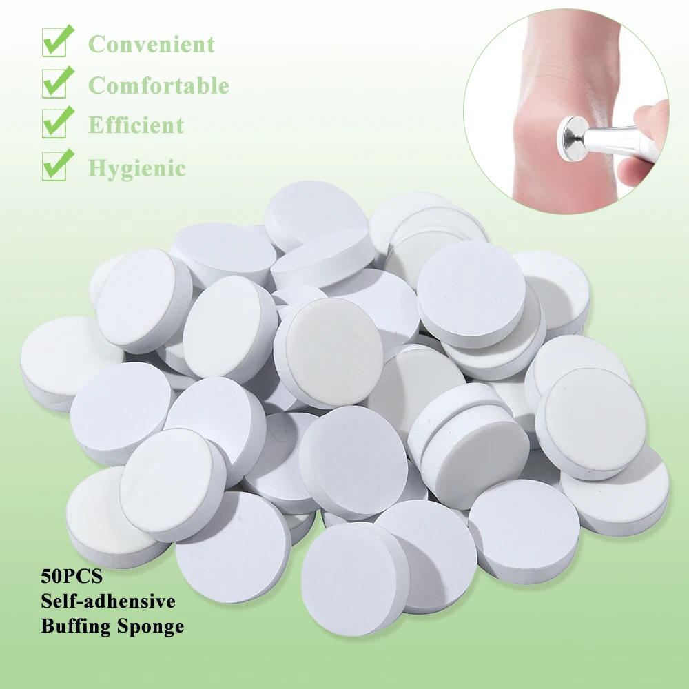 15/20/25mmバフ研磨ディスク、研磨・サンディング交換用スポンジネイルバッファー、電動ネイルドリル用アクセサリー、マニキュア・ペディキュア用