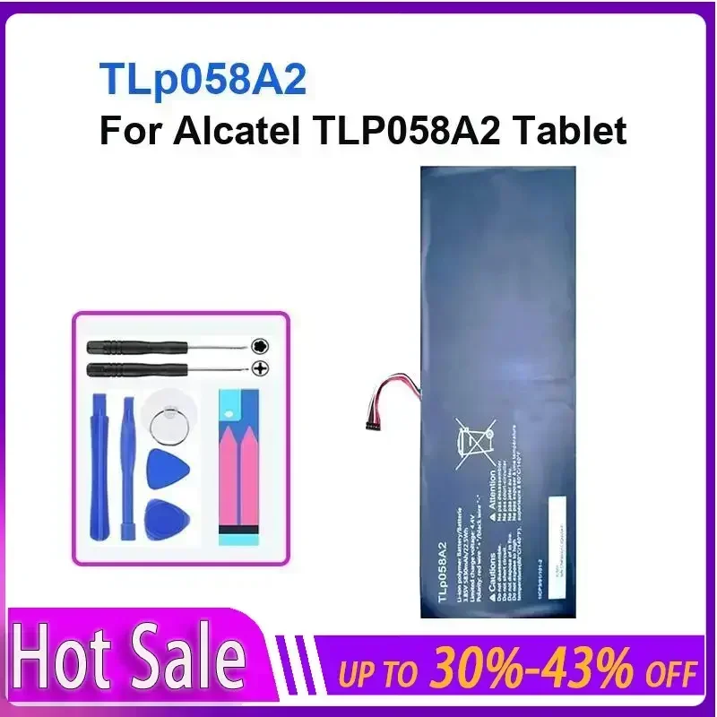 

Аккумулятор для ноутбука 5830 мАч для планшета Alcatel TLP058A2 TLp058A2, аккумуляторы большой емкости + трек, НЕТ гарантии