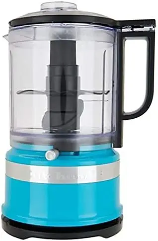 

3.5 Cup Food Chopper with 2 Speeds, Drizzle Basin & Dishwasher-Safe Parts - Crystal Blue (Certified Refurbished)