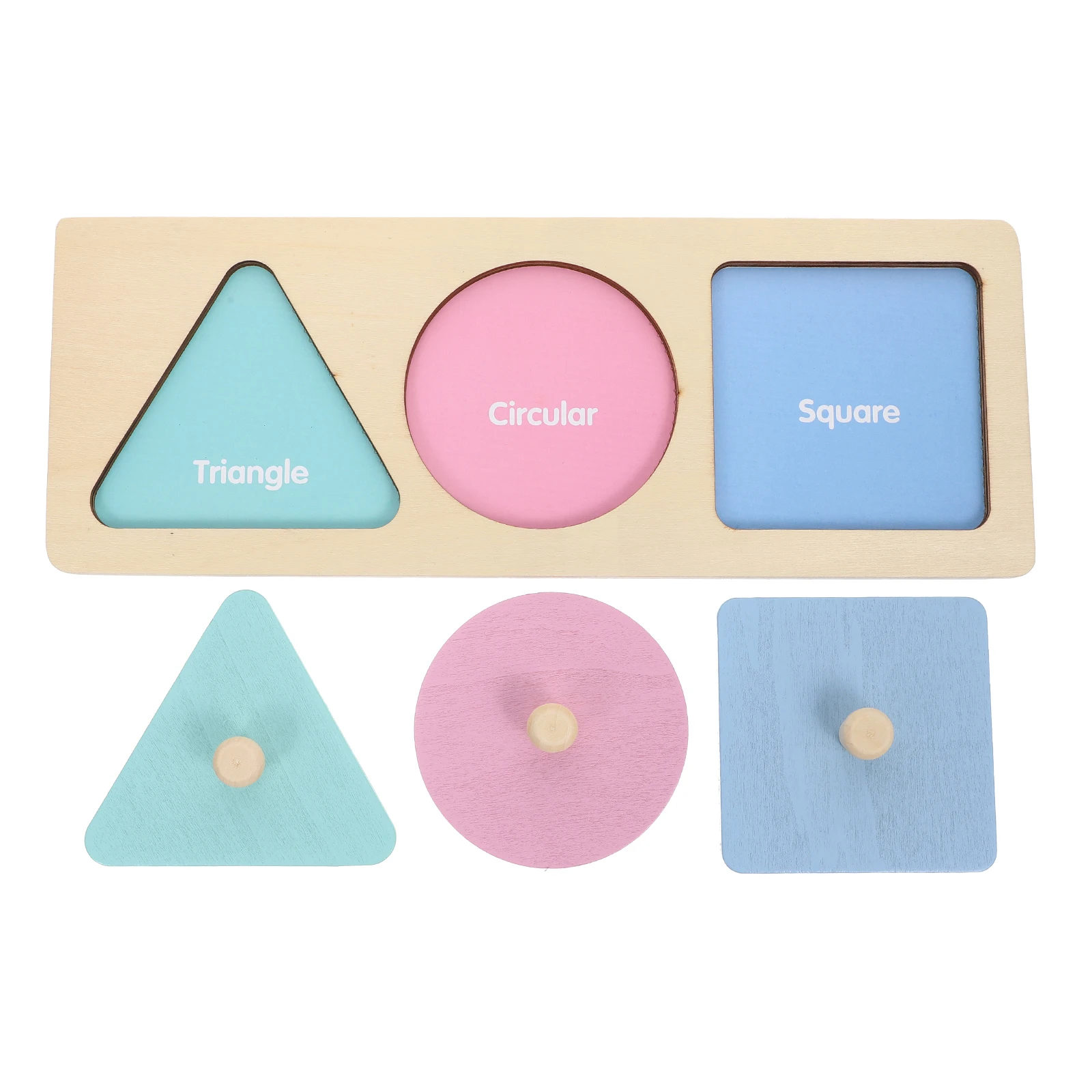 

Wooden Geometrical Puzzle Toy Matching Toys For Kids Shape Peg Board Learning Educational Plaything Safe Longlasting
