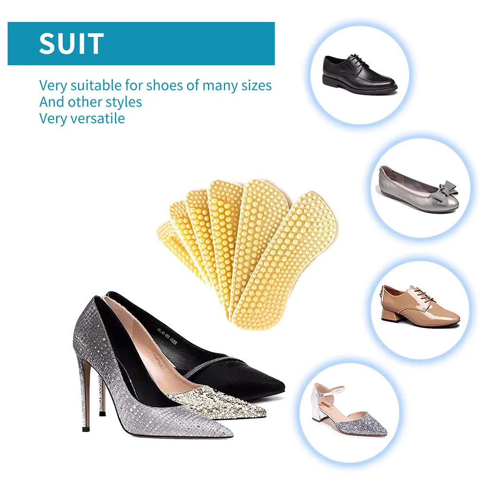 

3Pairs Silicone Heel Grip Pads 4d Cushion Inserts Self-Adhesive Heel Protectors Prevent Blisters Corns Irritation