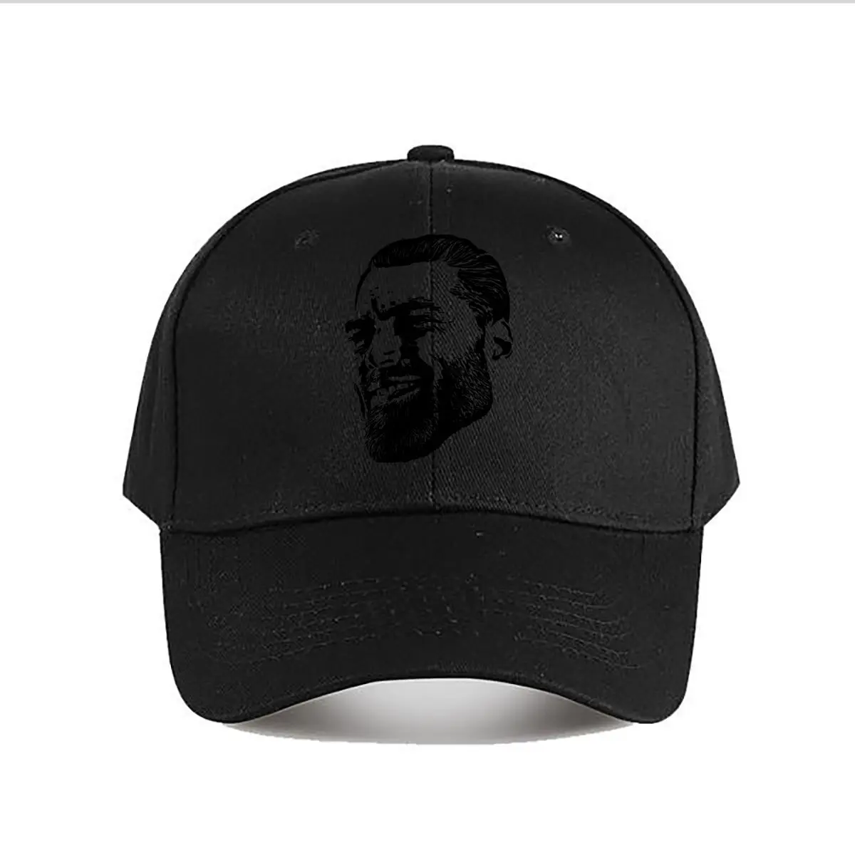 

Бейсбольная кепка с портретным бородатым человеком и художественным принтом