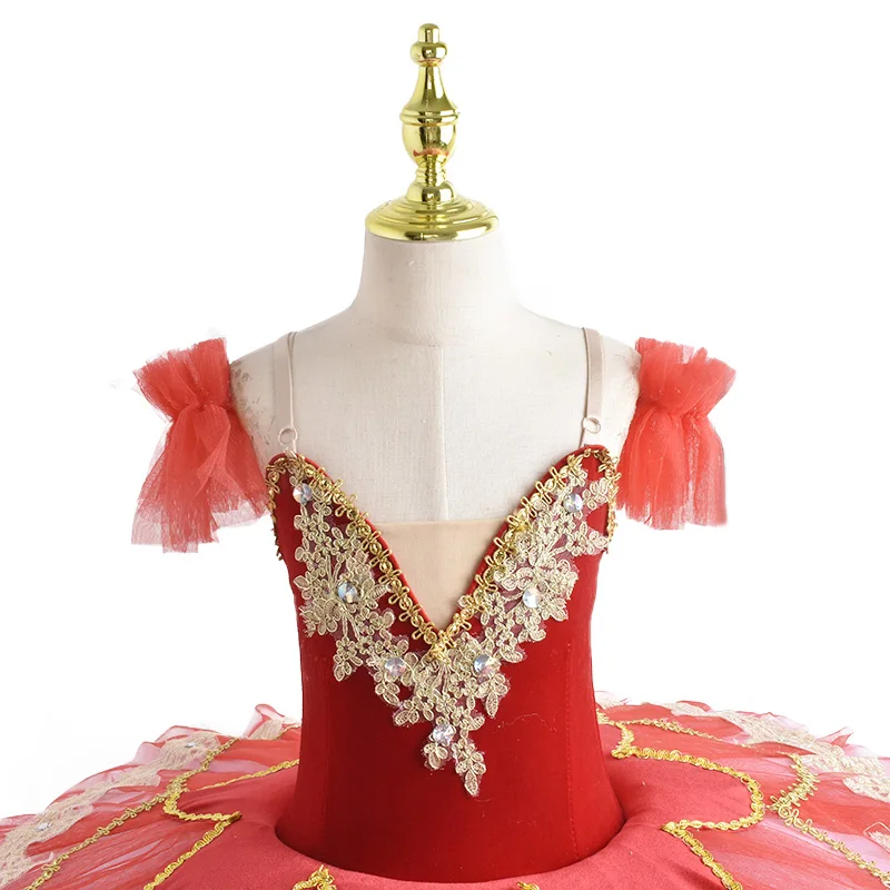 Bianco rosso pizzo balletto tutu donne professionali cigno nero concorrenza paillettes fiore vestito gonna bambini bambino ragazze bambino adulto