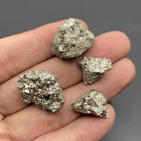 Natural Pyrite Raw Stone Irregular Gemstone Yellow Iron Rock Mineral Specimen Fool's Gold For Collection Healing DIY Gifts