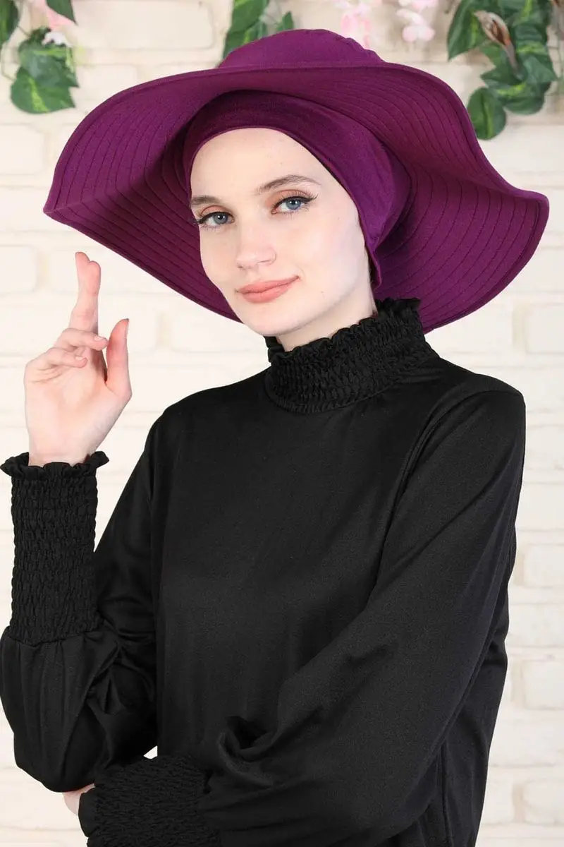 Gekämmte kappe lila muster