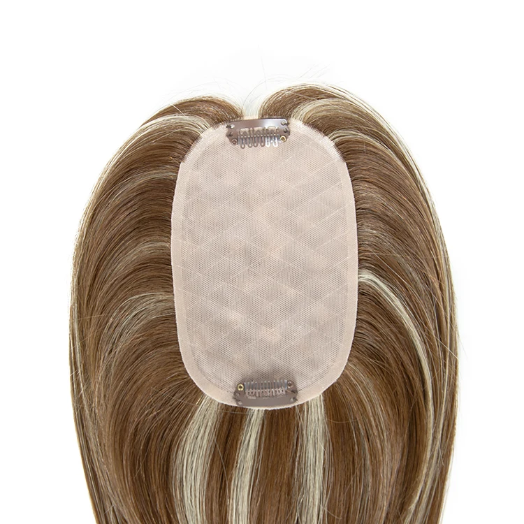 

Hot Arrival Fur Hair Topper Double Drawn Straight Human Hair Topper For White Woman Raw Russian Human Hair Toppers
