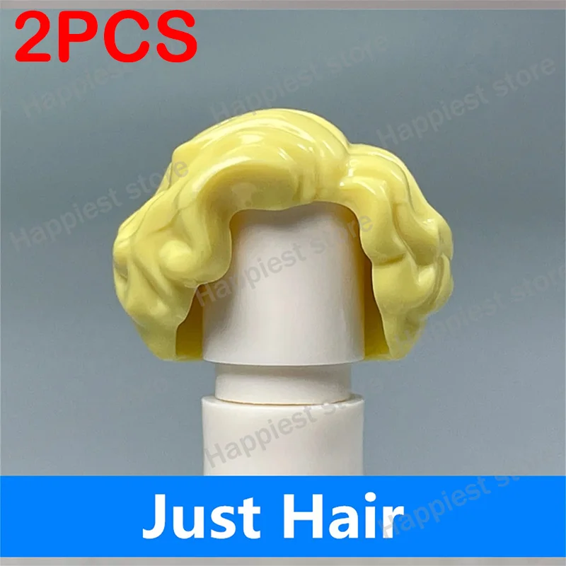 MOC Figures Hair Building Blocks Body Parts Head Hairstyle Accessories Assemble Compatible Bricks City Seires DIY KidsToys Gift