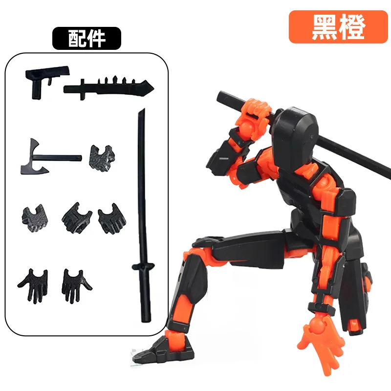 Dummy 13 Action Figure Toys for Kids Lucky 13 Multi Jointed Movable Shapeshift Robot 3D Printed Man Action Figures Children Toy