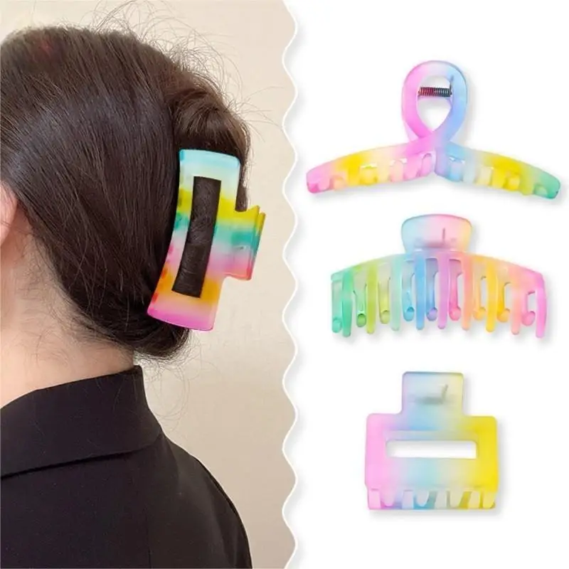 

Accessoires de cheveux à pince carrée de couleurbon Dopamine dégradé de haute световые фары для женщин