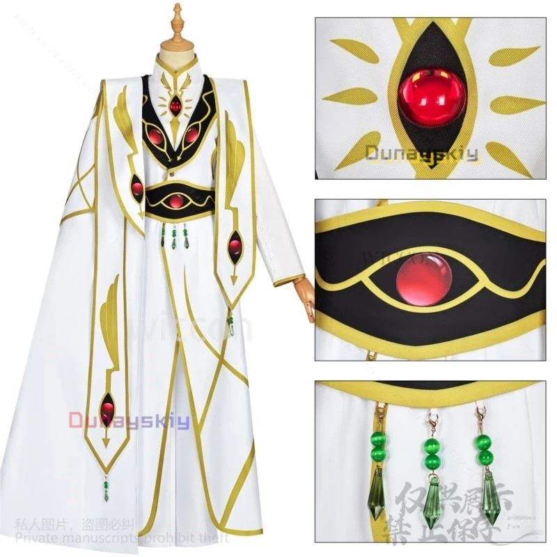 Codice Anime Geasse Cosplay LLL Lelouch Lampada ZERO Costume Re Uniforme Cappotto Cappello Puntelli Parrucca Per Uomo Halloween Natale Personalizzato
