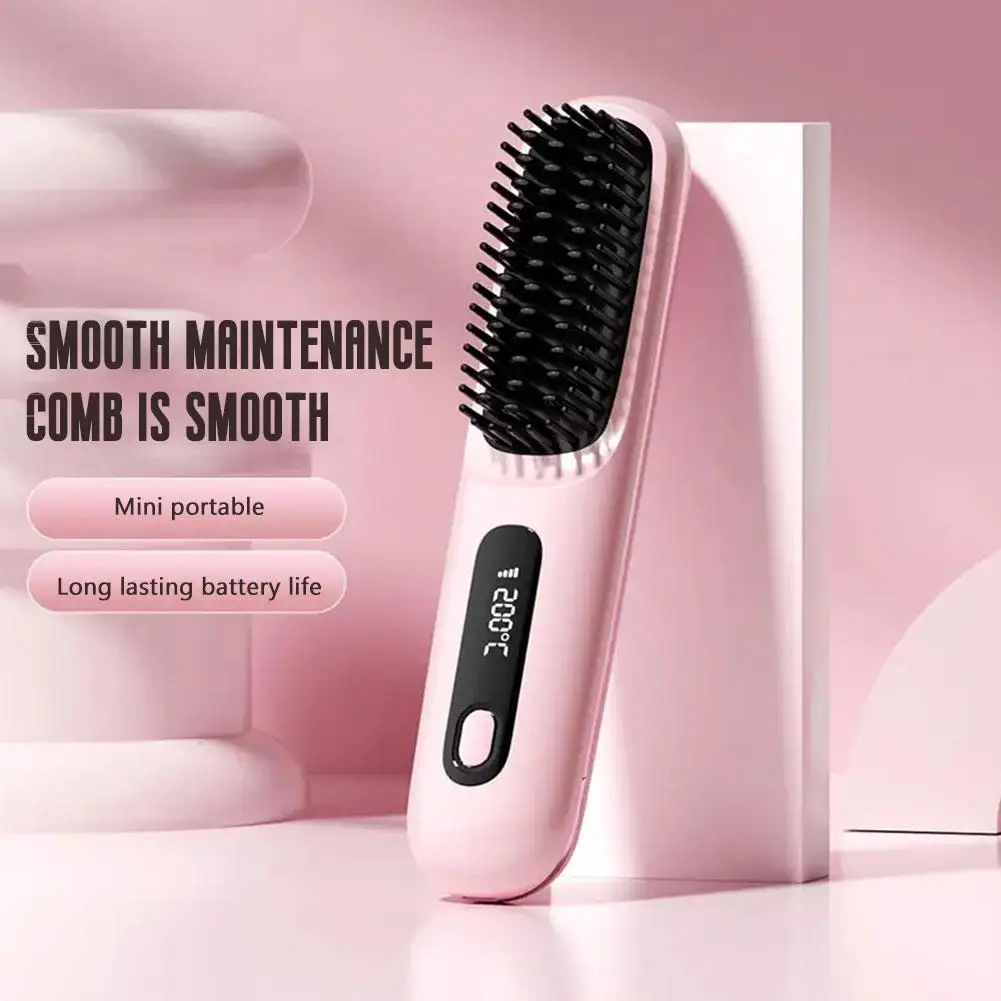 

Электрическая горячая расческа, многофункциональная расческа для прямых волос, расческа с отрицательными ионами, против ожогов, инструмент для укладки, щетка для выпрямления ﻿