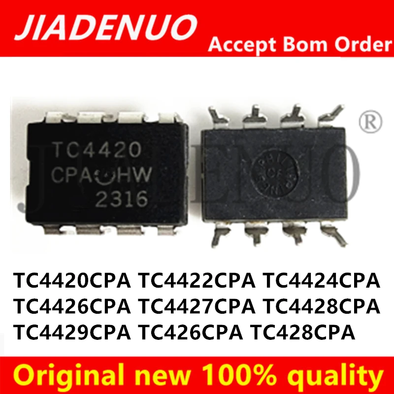 (10pcs)100% New TC4420CPA TC4429CPA TC4428CPA TC4427CPA TC4426CPA TC4424CPA TC4422CPA TC428CPA TC426CPA DIP-8 Chipset