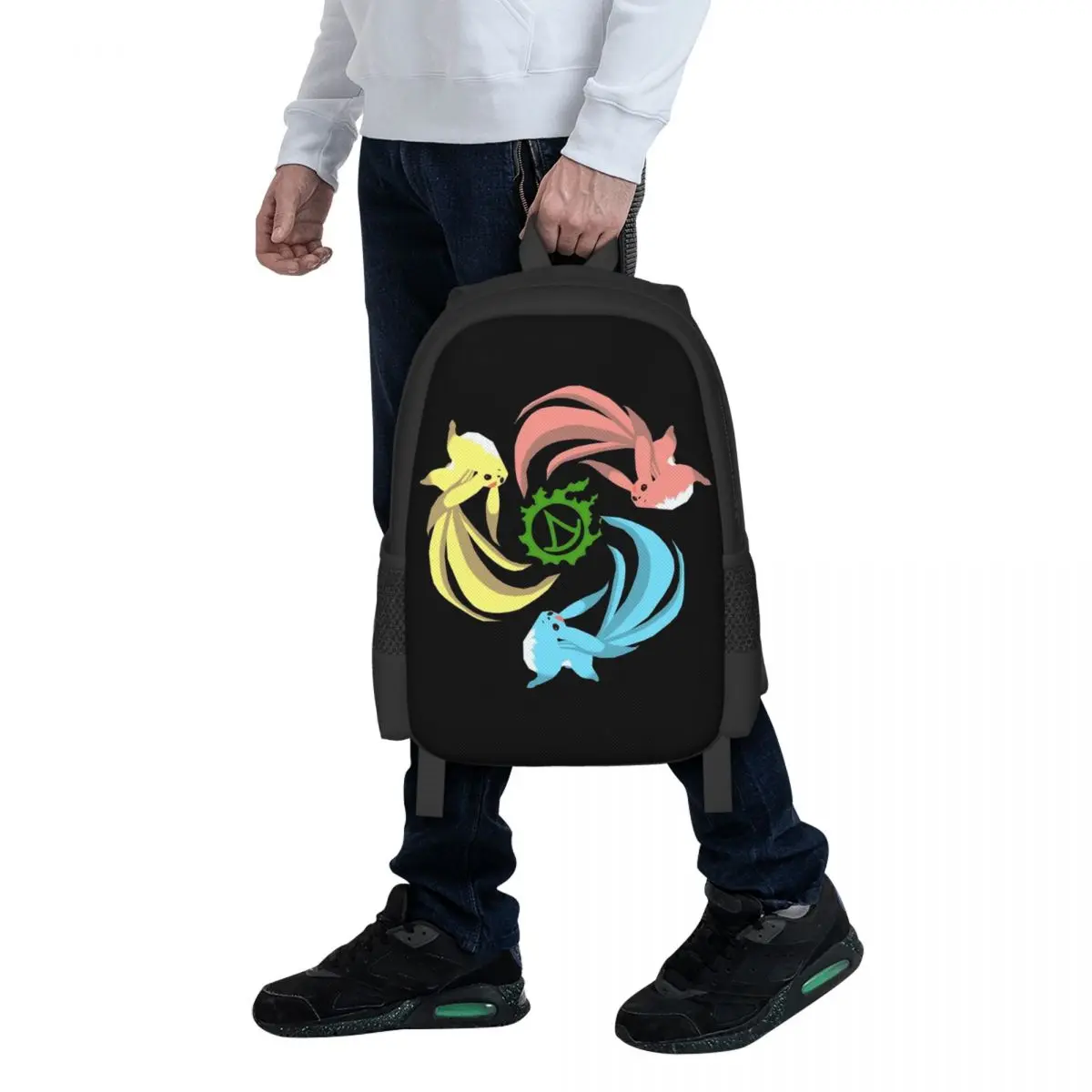 Ffxiv Summoner - Carbuncles Student Backpack School Bag Hiking Travel Daypack for Men Women Fashion Bookbag Shoulder Bags