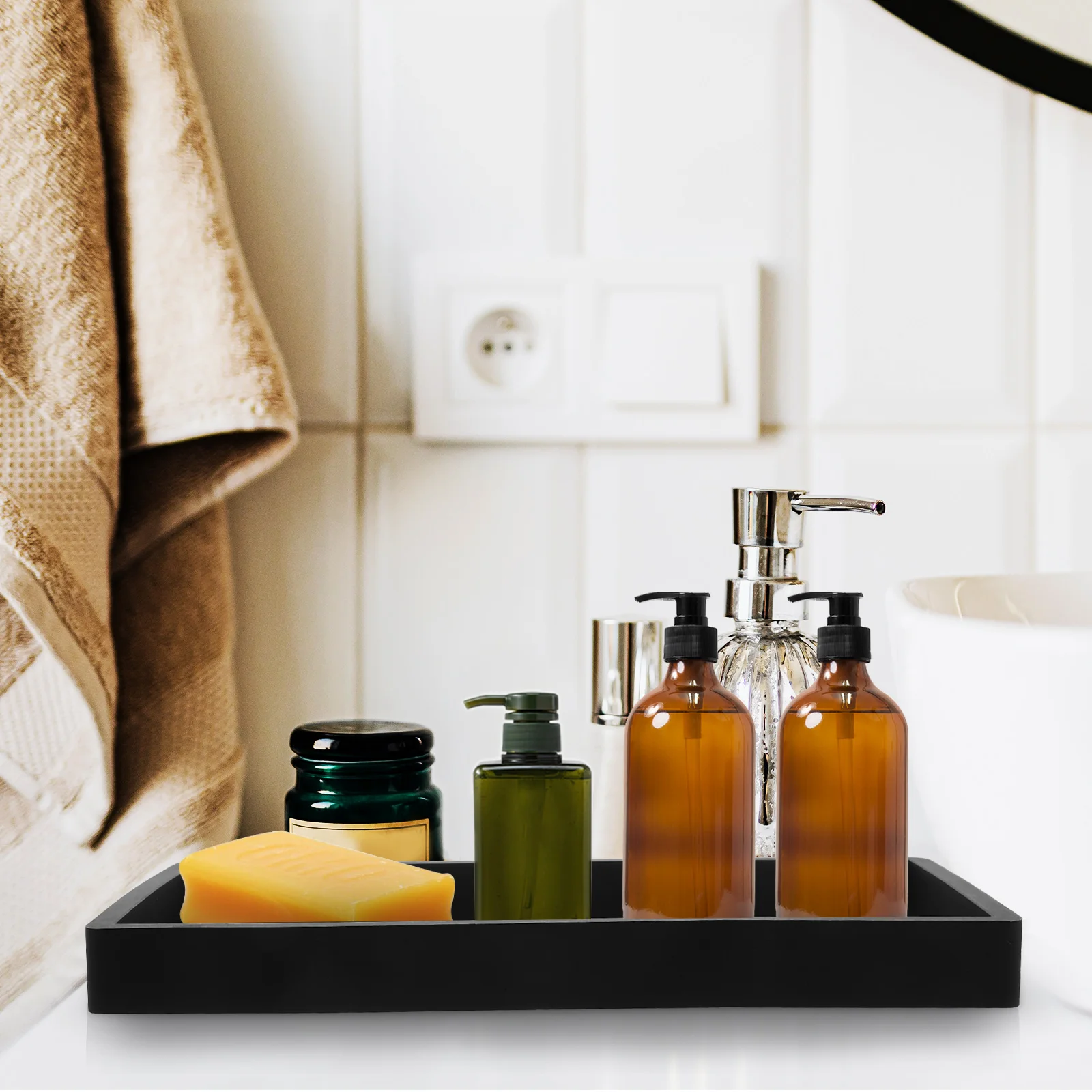 Dressers Bathroom Storage Tray Anti-fall Sink 2000X1000X180CM Kitchen for Soap Bottle Vanity Trays Counter Decorative