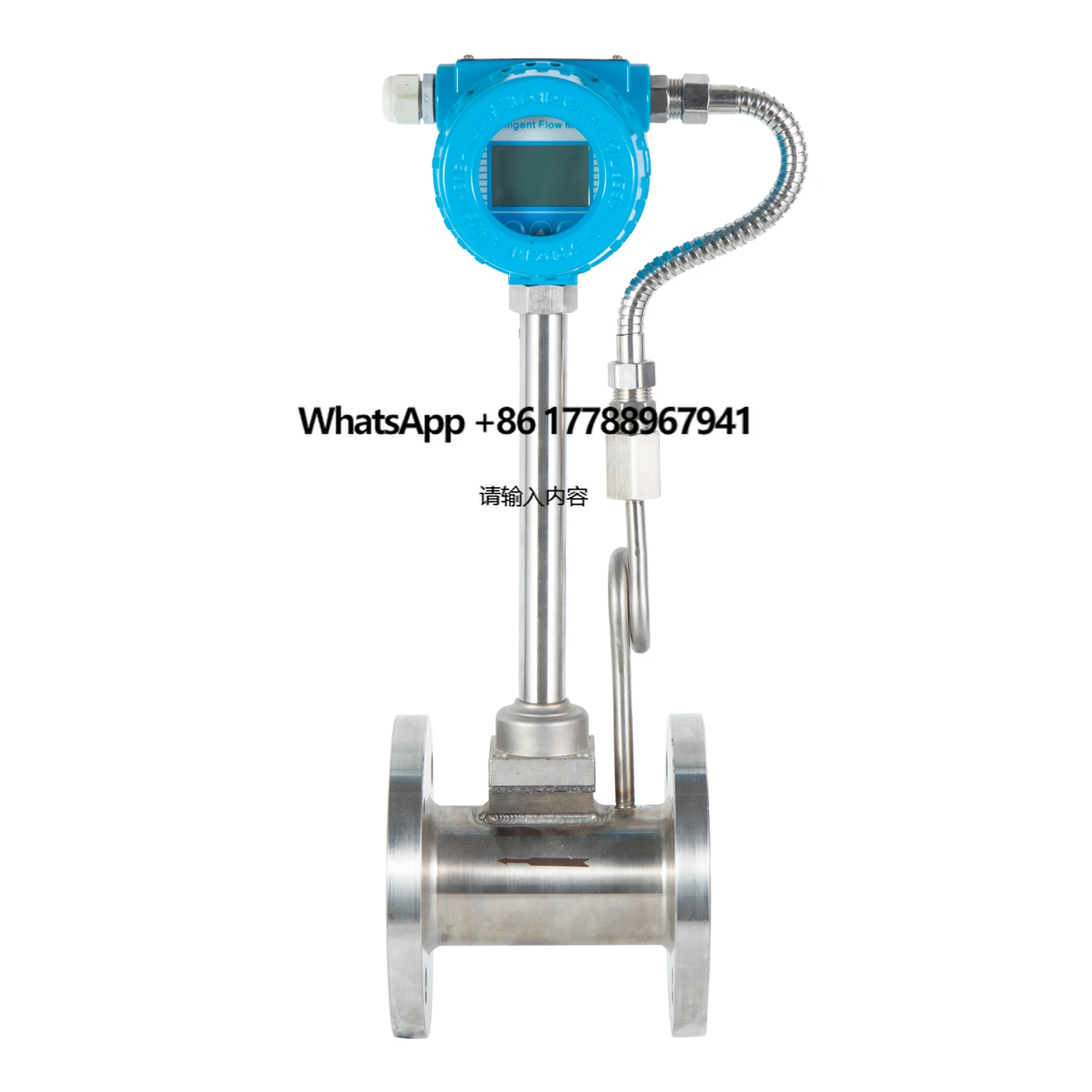 

Air Flow Meter Measuring Thermal Flow Sensor LCD Display Stainless Steel LPG Inline Thermal Gas Mass Flow Meter