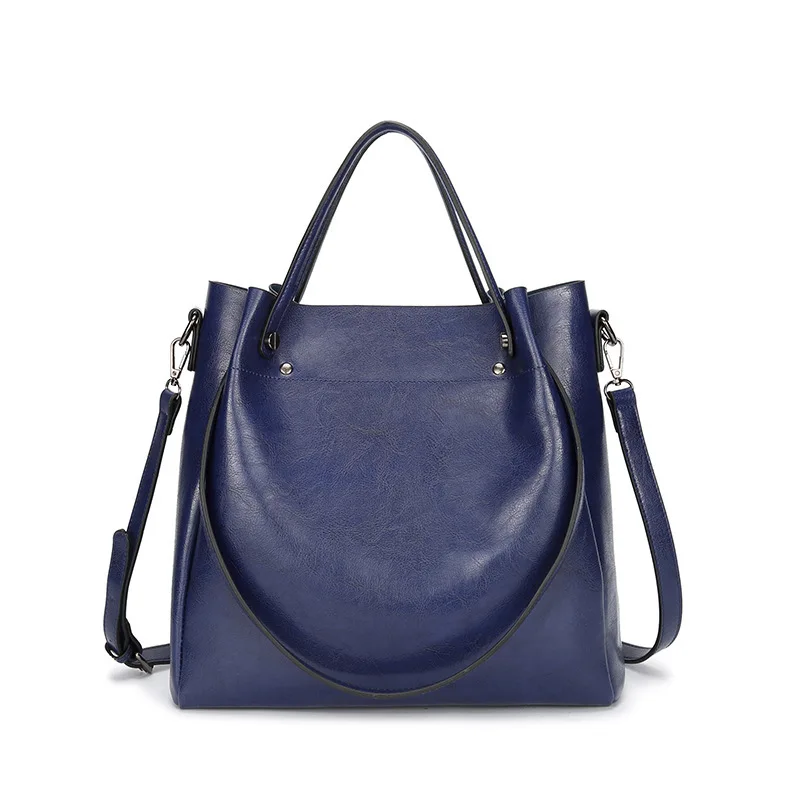 High Quality PU Soft Leather Women's Shoulder Bag Large Capacity Shopper's Handbag Casual Fashion Simple Versatile Women's Bag