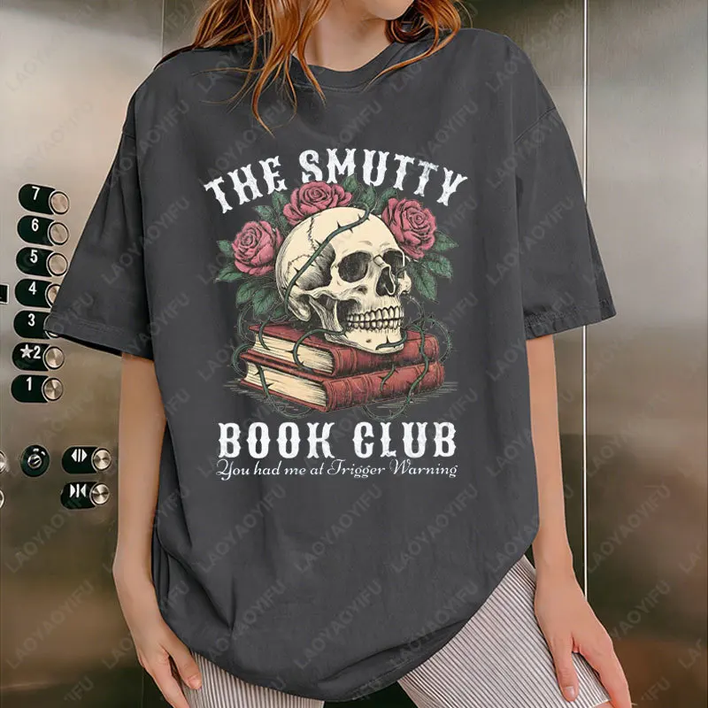 

Рубашка Smut Bookish Футболка The Smutty Book Club Romantasy Dark Academia Хлопковые футболки Fun Spicy Book Gift Топы унисекс с короткими рукавами