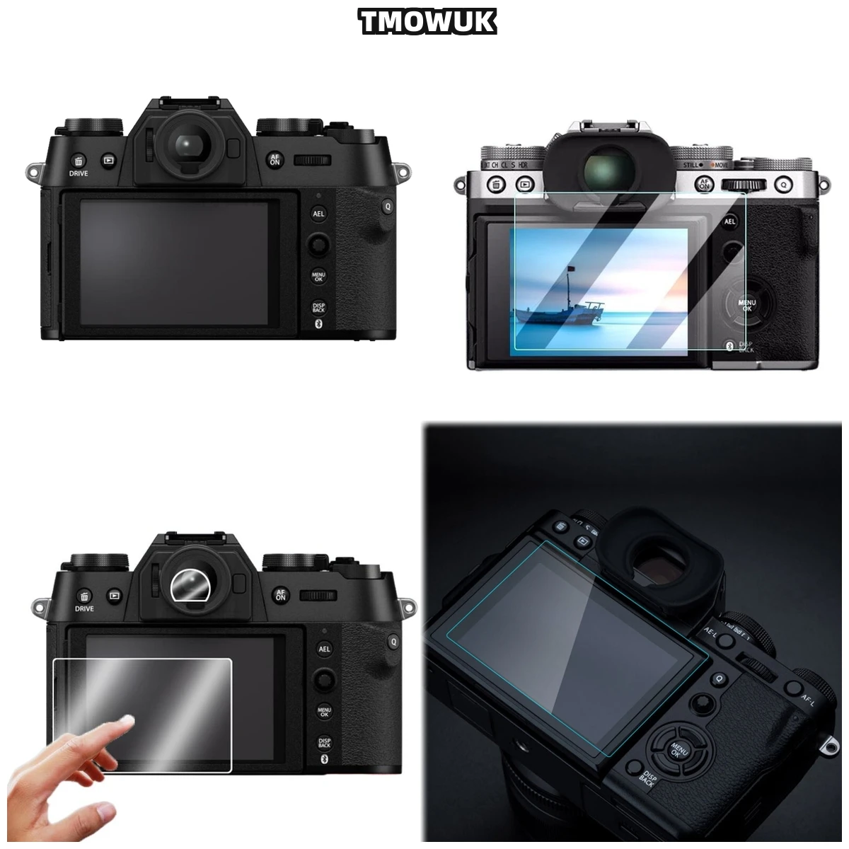 

For Fujifilm X-T10 T20 T30 M1 A1 A2 E2 E3 X30 XF10 XS10 XS20 - 2.5D Rounded Edge Tempered Glass, Anti-Glare Film
