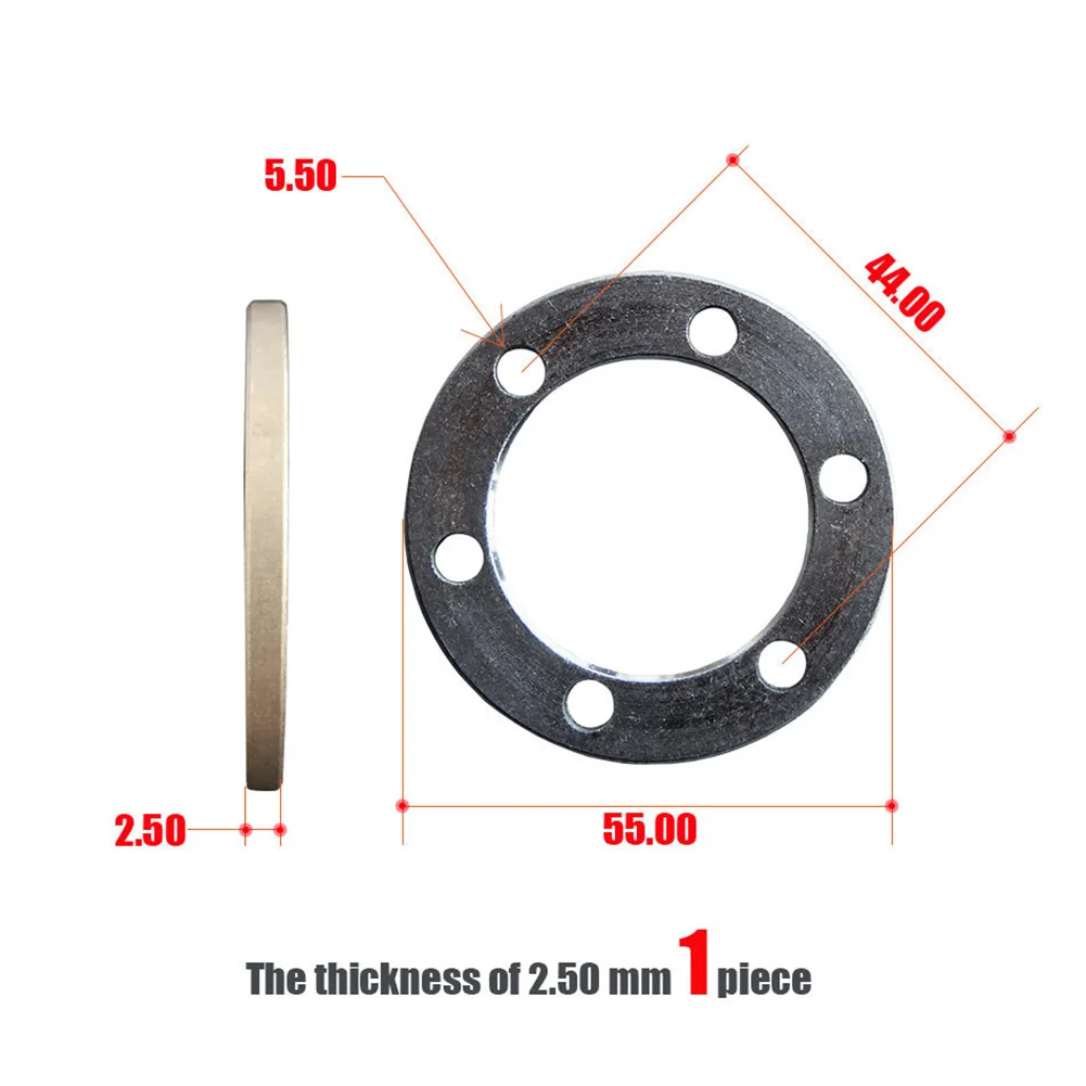 E-Bike Bike Electric Scooter Brake Gasket Spacer 6 Holes Disc Washer 2/2.5/4/5mm 44mm BCD E-Scooter Ebike Washer Bike Parts