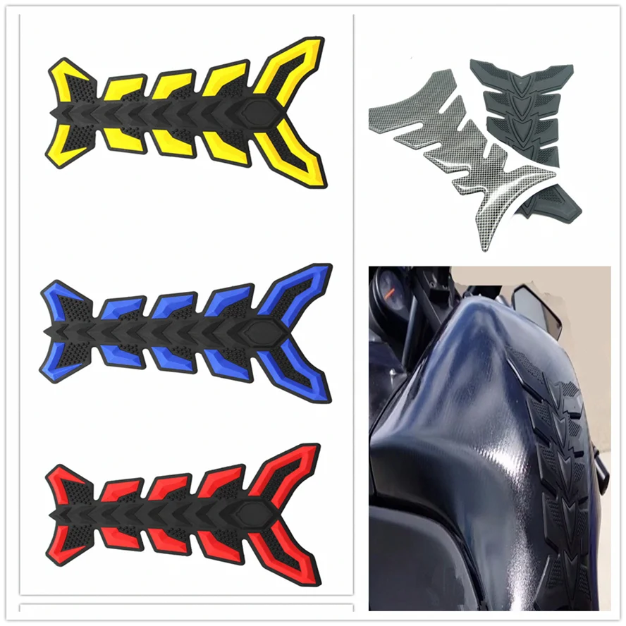 Motorcycle fish Pad Oil Fuel Tank Cover Sticker Decal for Kawasaki ZZR600 Z900 Z650 VERSYS 1000 VULCAN S 650cc Z750 Z750S