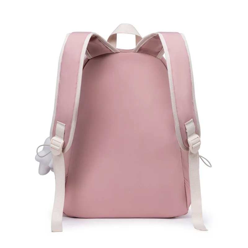 Mochila Feminina Repelente de Água Clássica, estilo universitário, casual, na moda, tecido Oxford, na moda, 15,6"