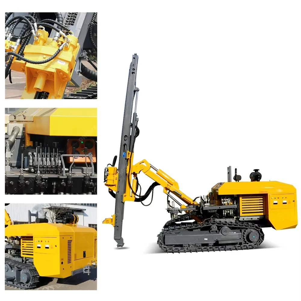4 Inch Automatic Mining Core Drilling Rig for Water Wells Ore Core Drill DTH Hammer 90mm-120mm Hole Diameter Air