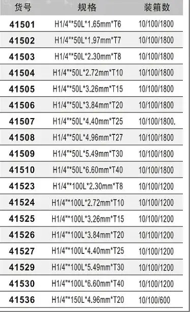 BESTIR single head S2 alloy steel HRC60-62 H6.3mm 1/4