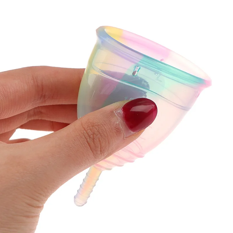 1pc Medical Grade Silicone Menstrual Cup Colorful Menstrual Cups Feminine Hygiene Copa Menstrual Lady Cups Period Cup for Women