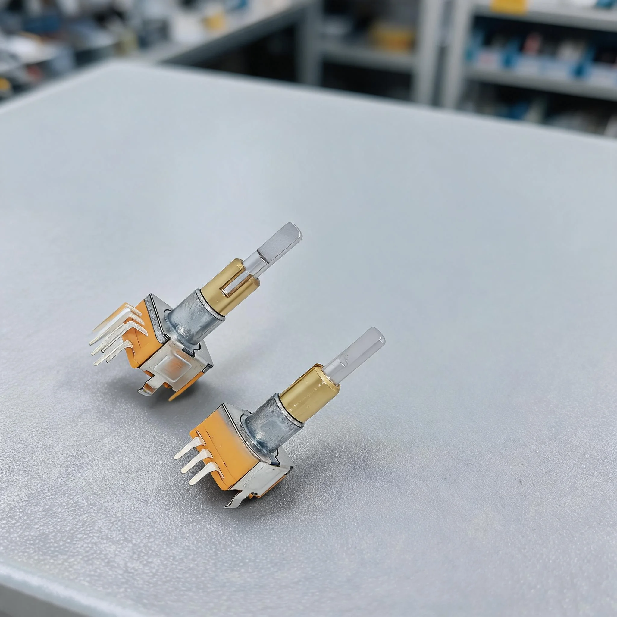 2PCS Rotary Encoder For EC110701N2B Encoder Dual-Shaft Button Switch 30 Position 15 For Pulse Push Button Switch