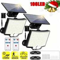 Ultra Bright LED Solar Light Human Sensing Courtyard Energysaving Light Waterproof Outdoor Wall Lighting Road Split Street Light