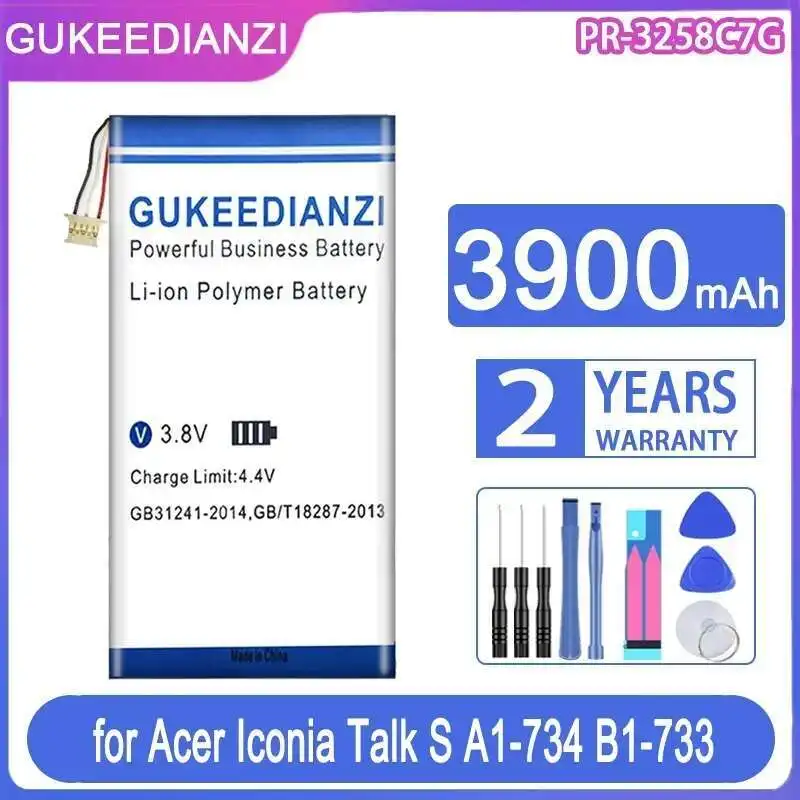 

PR-3258C7G 3900Mah Tablet Battery For Acer Iconia Talk S A1-734 B1-733 3-Wire High-Capacity