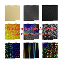 For Bambu Lab A1 Mini Build Plate Double Sided H1H PEY PEO PET PEI Bed Spring Steel Sheet Pei Sheet 184x184 for Bambulab A1 Mini