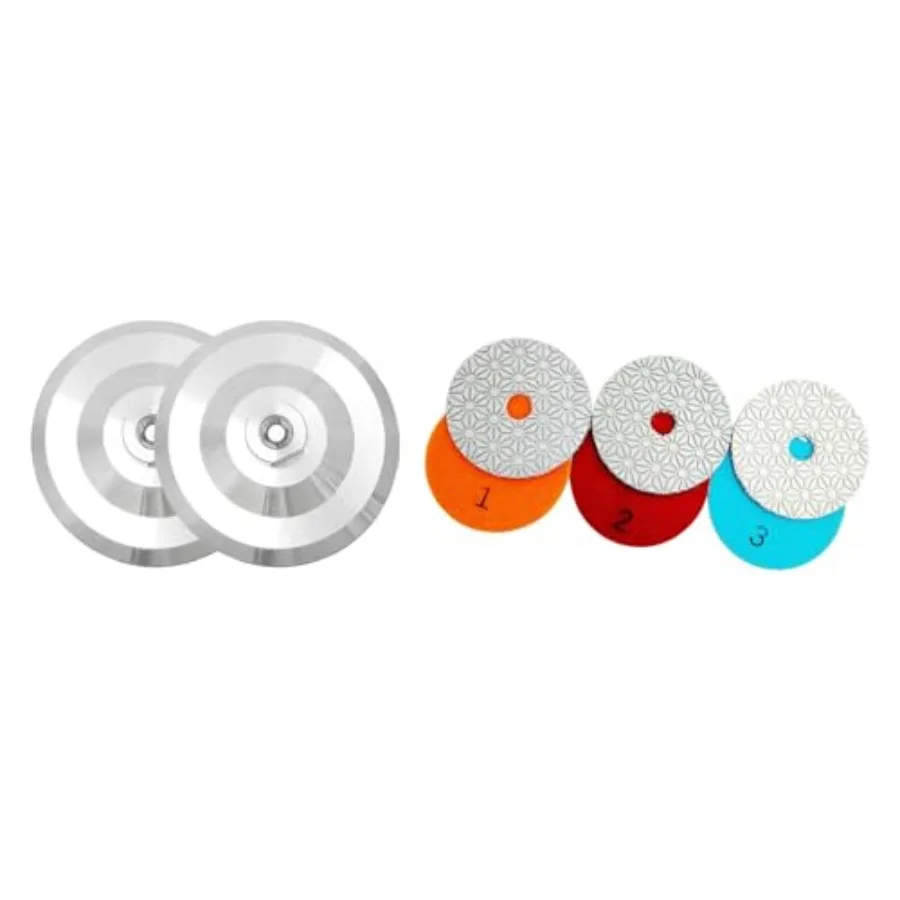 

5-дюймовая опорная подставка (или опорный диск) из алюминия с резьбой 5/8-11 дюймов для алмазных падов, 2 шт. в упаковке