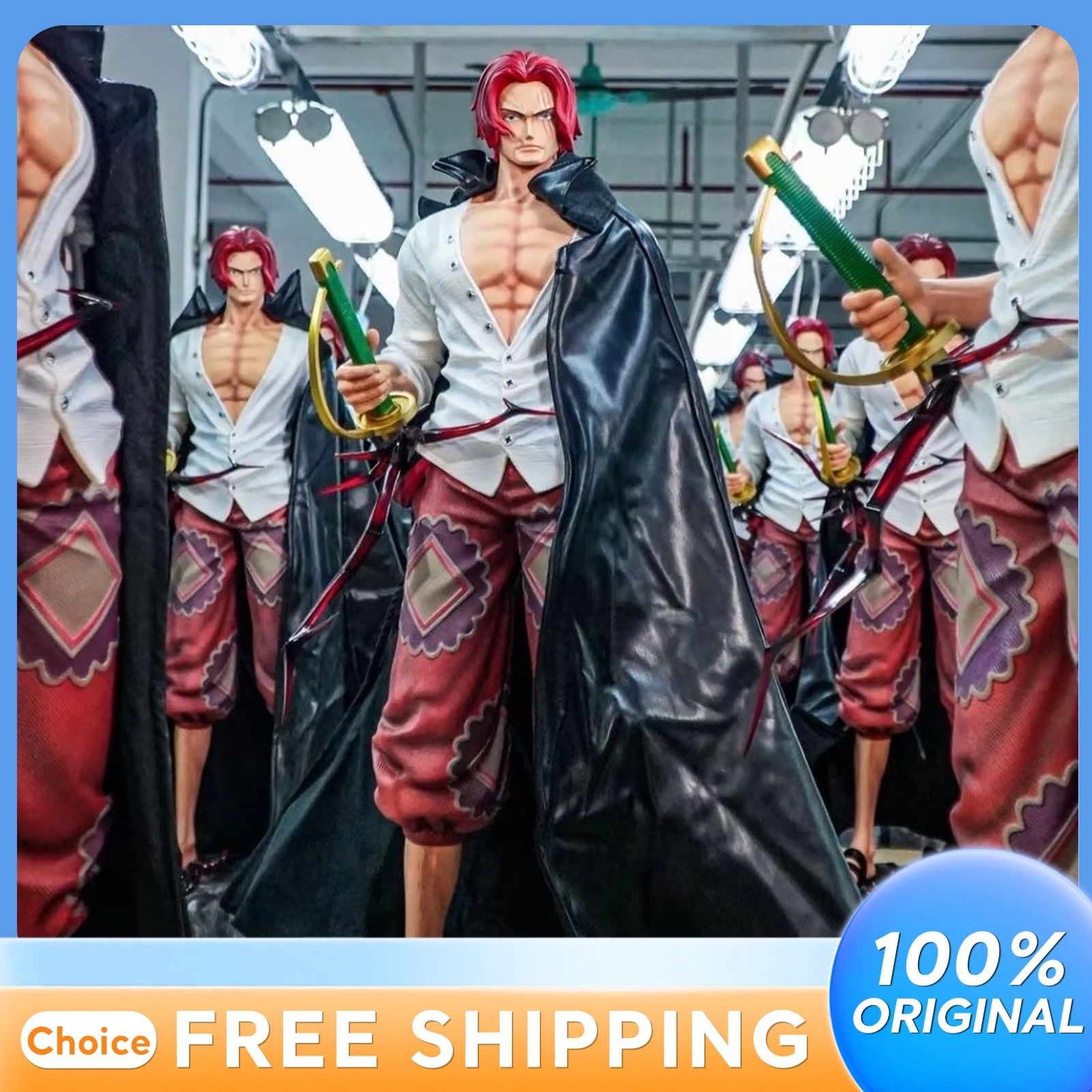 Jt تمثال حوالي 67 سنتيمتر قطعة واحدة الشعر الأحمر شانكس عمل أرقام أنيمي الطرفية الفن اللعب الحلي الهدايا #1