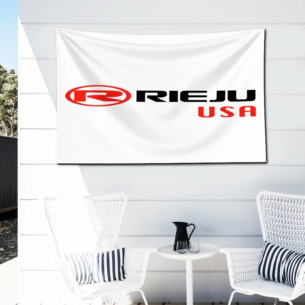 3x5 Ft Motorcycle Manufacturer Rieju Flag Polyester Digital Printing Banner for Wall Art Out Door Decoration With Brass Grommets