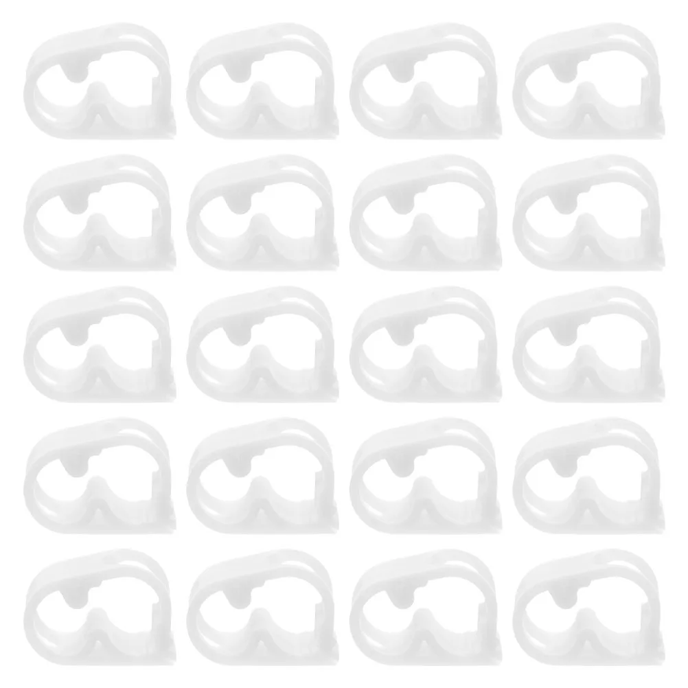 

20pcs Flow Control Tube Clamp Lab Water Hose Replacement Clamps Plastic Adjustable for Brewing Aquarium Teaching Equipment